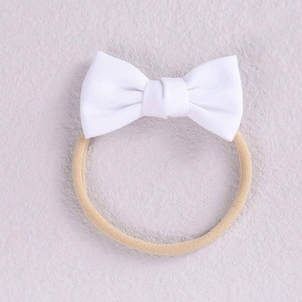 Baby Girl Mini Linen Boweadband