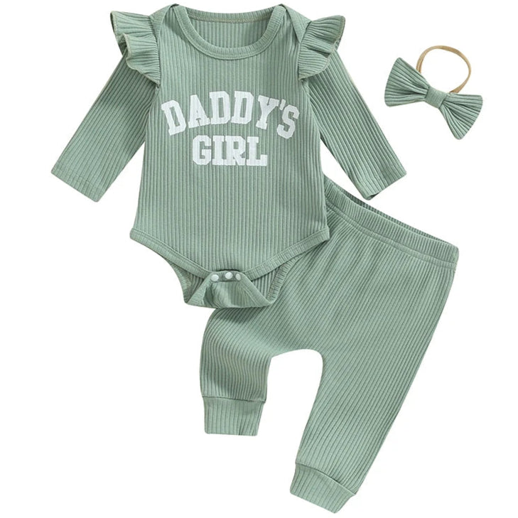Pipp & Lola green ribbed cotton romper