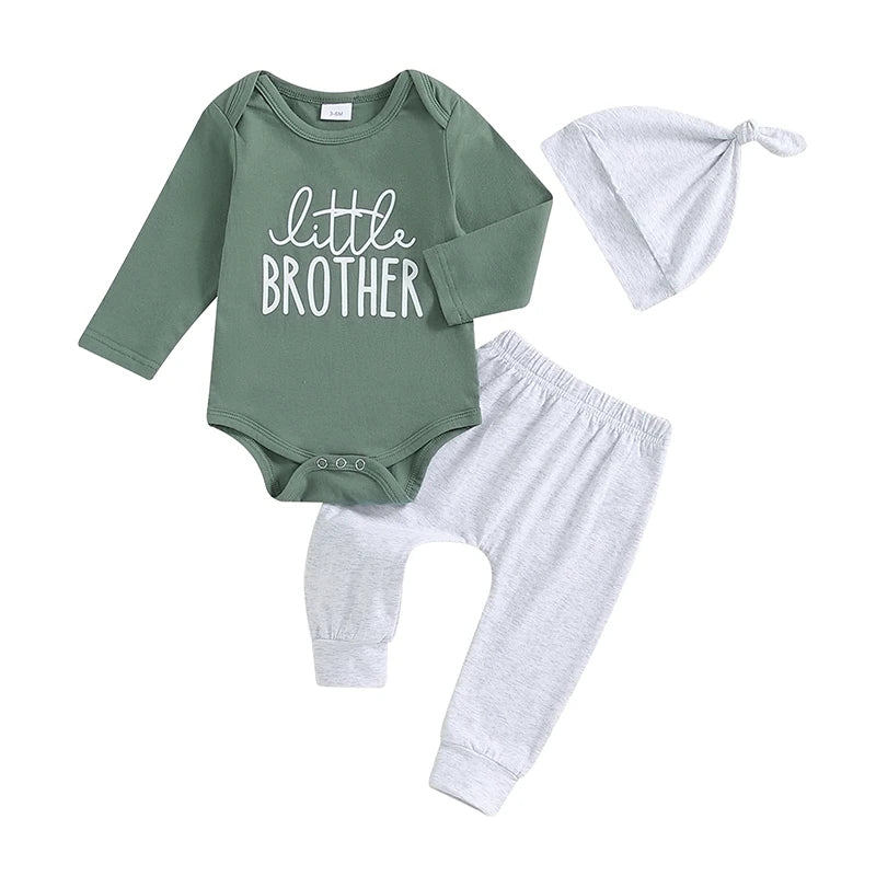 Little Brother Baby Boy Set Green