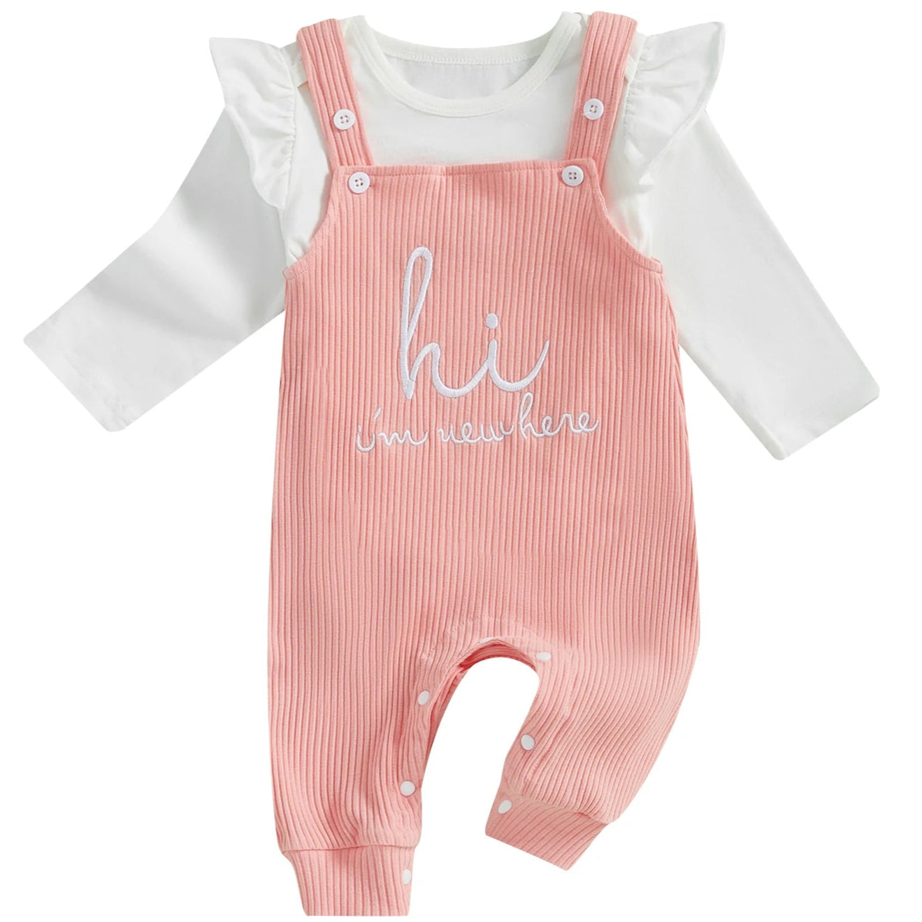 I'm New Here Baby Overall Set