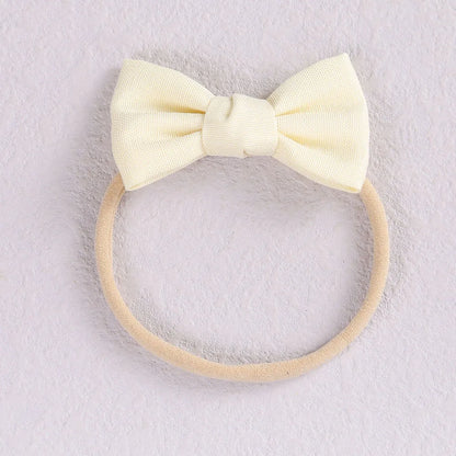 Baby Girl Mini Linen Boweadband