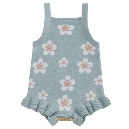 Maya Baby Girl Knit Romper