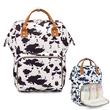 Baby Nappy Bag Backpack Black & White