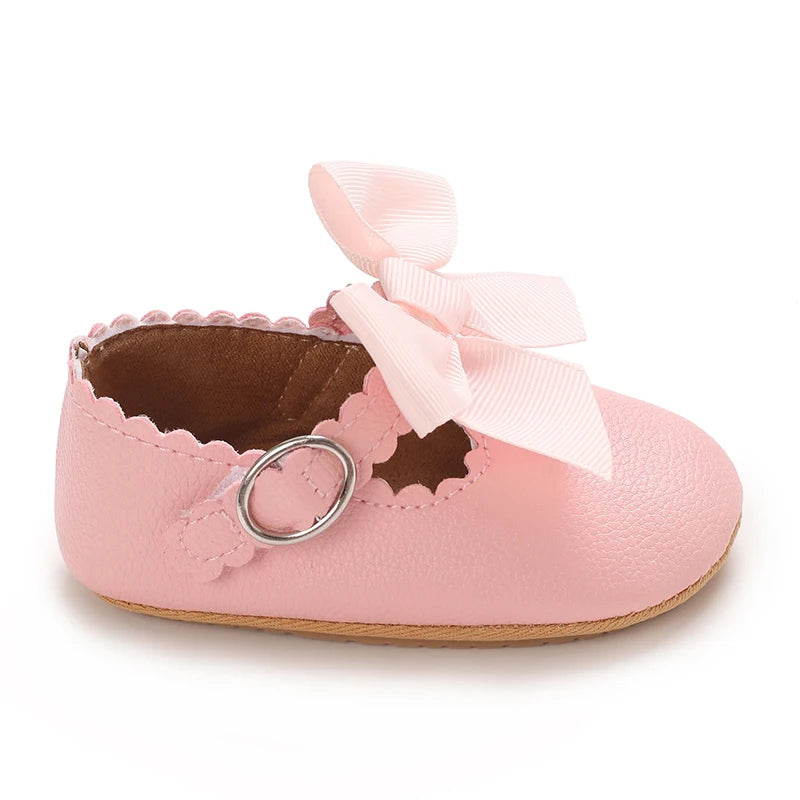 Mary Jane Baby Bow Shoes Pink