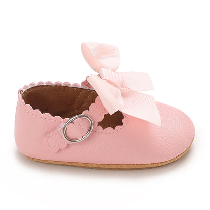 Mary Jane Baby Bow Shoes Pink