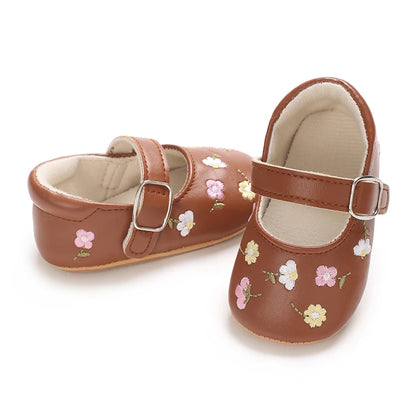 Embroidered Girl Baby Shoes