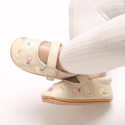 Embroidered Girl Baby Shoes