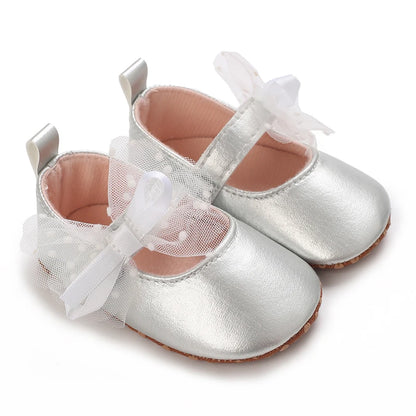 Macy Silver Baby Girl Shoes