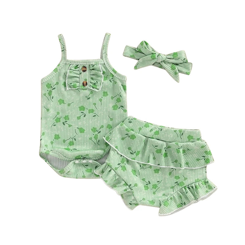 Pippa Floral Set Green