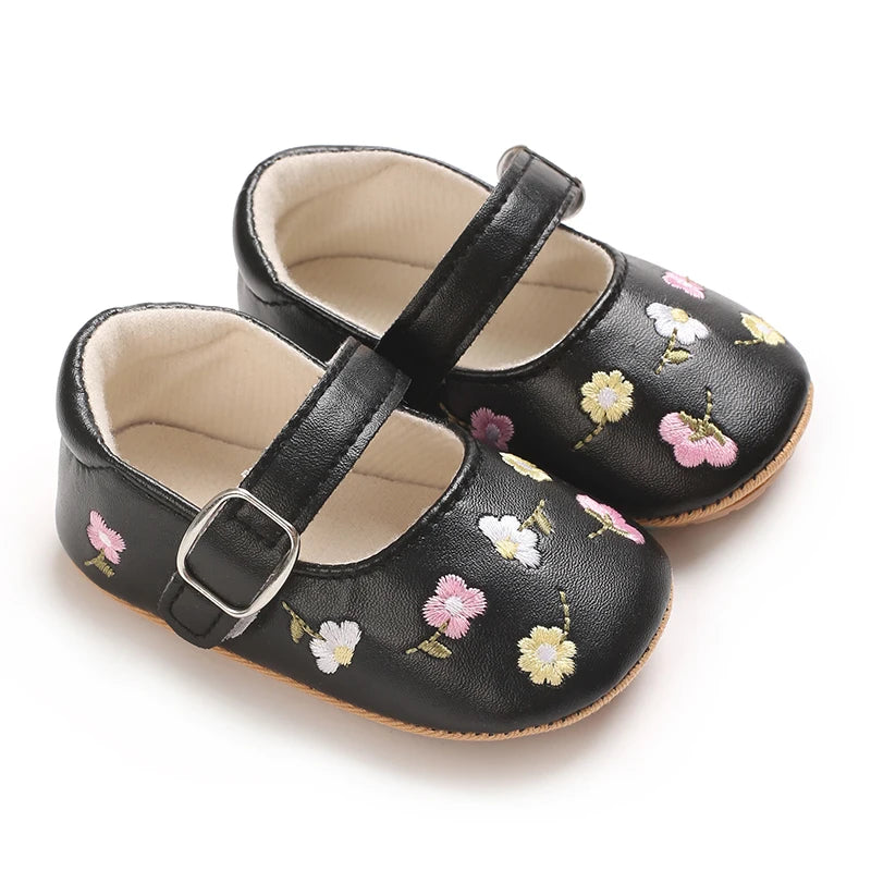 Embroidered Girl Baby Shoes
