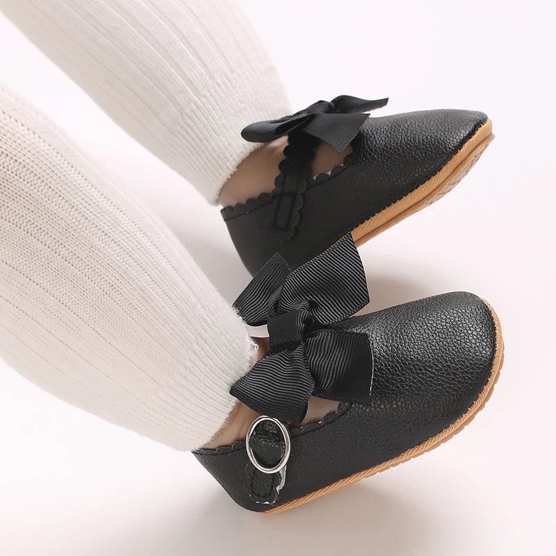 Mary Jane Baby Bow Shoes Black
