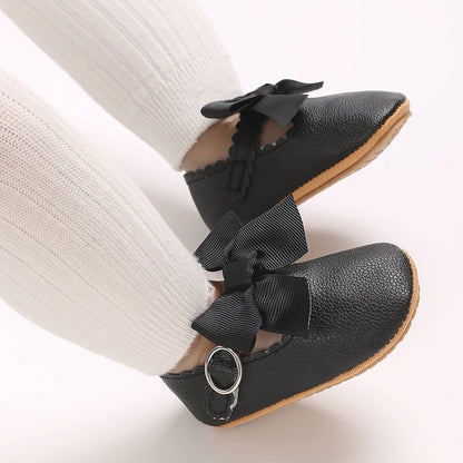 Mary Jane Baby Bow Shoes Black