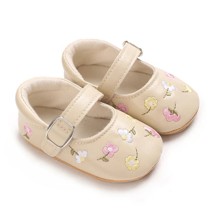 Embroidered Girl Baby Shoes