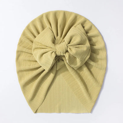 Matte Bow Turban Yellow
