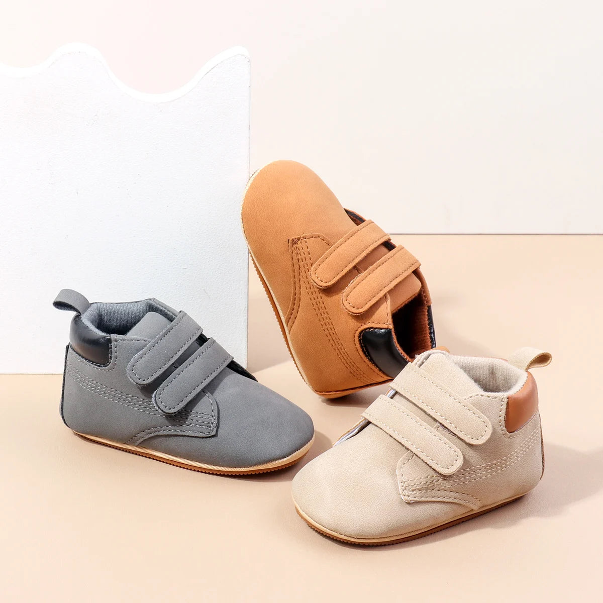 Alli Velcro High Top Shoes Grey
