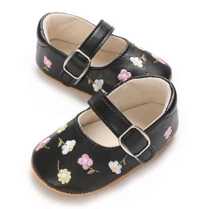 Embroidered Girl Baby Shoes