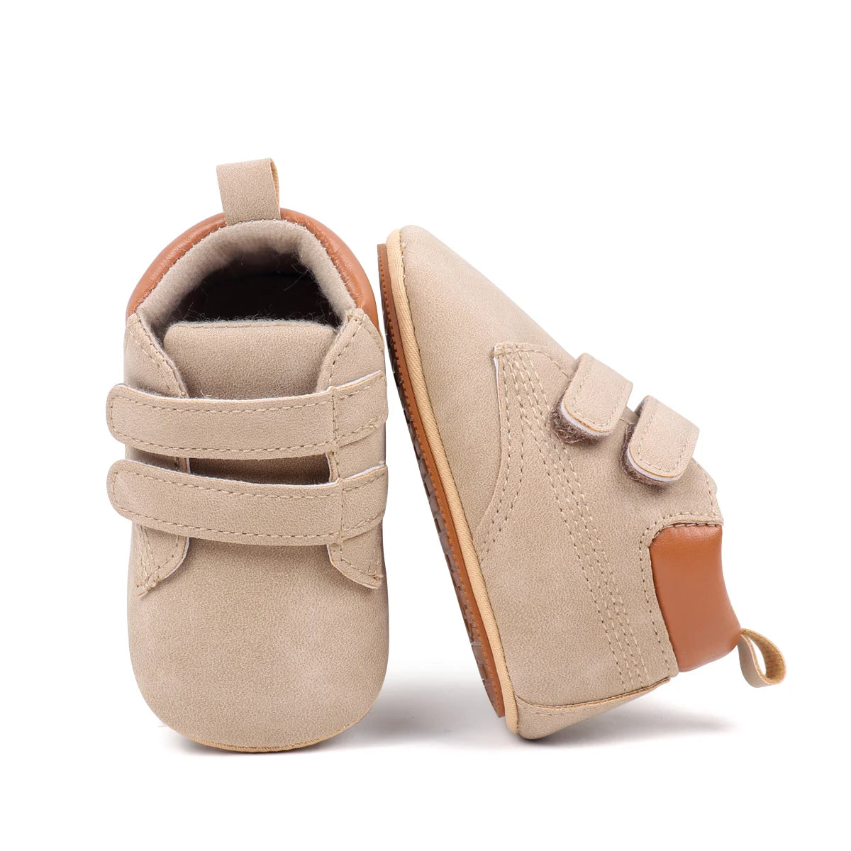 Alli Velcro High Top Shoes Beige