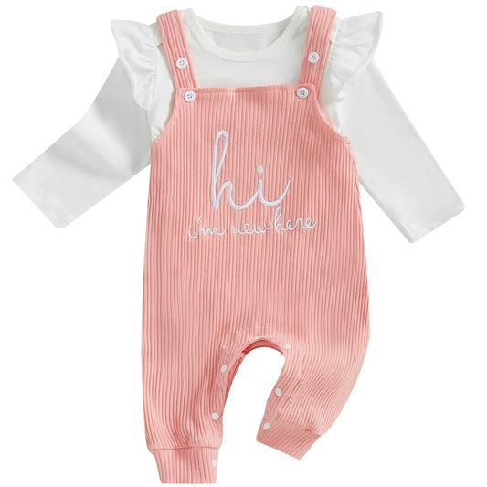 I'm New Here Baby Overall Set
