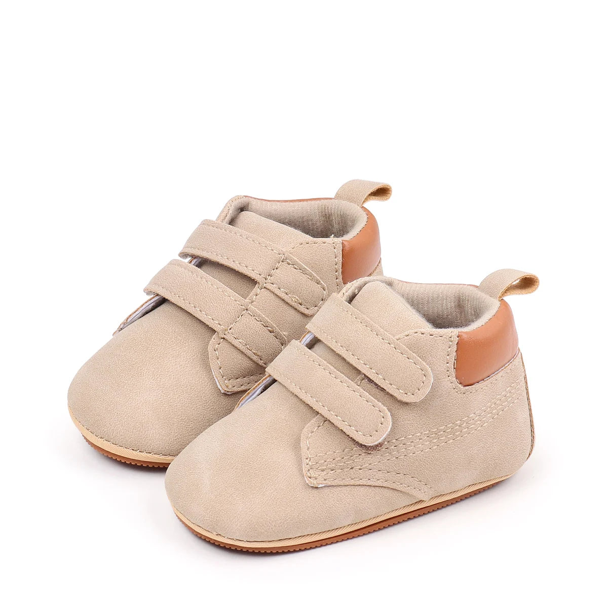 Alli Velcro High Top Shoes Beige