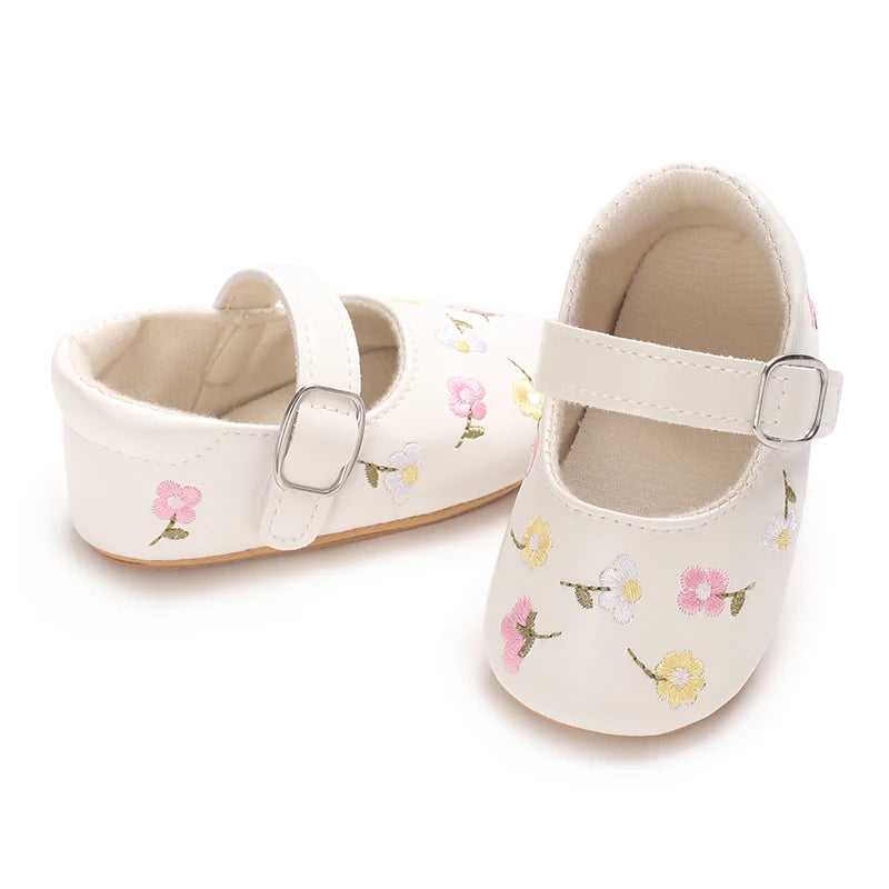 Embroidered Girl Baby Shoes