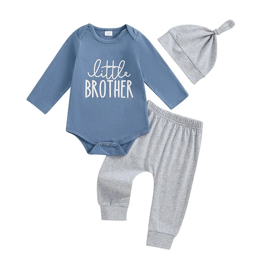 Little Brother Baby Boy Set Blue