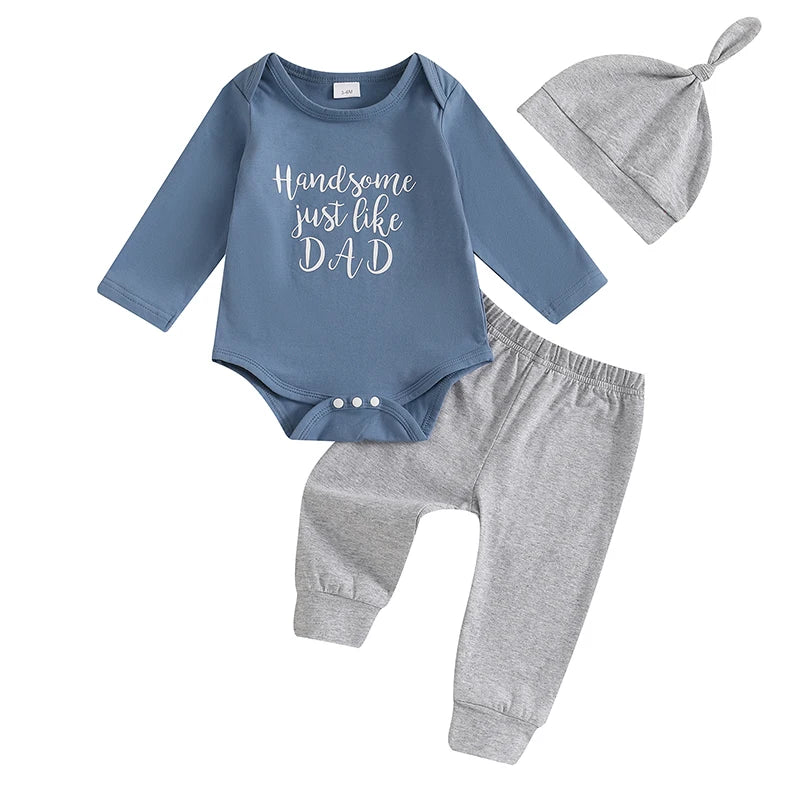 Handsome Like Dad Baby Boy Set