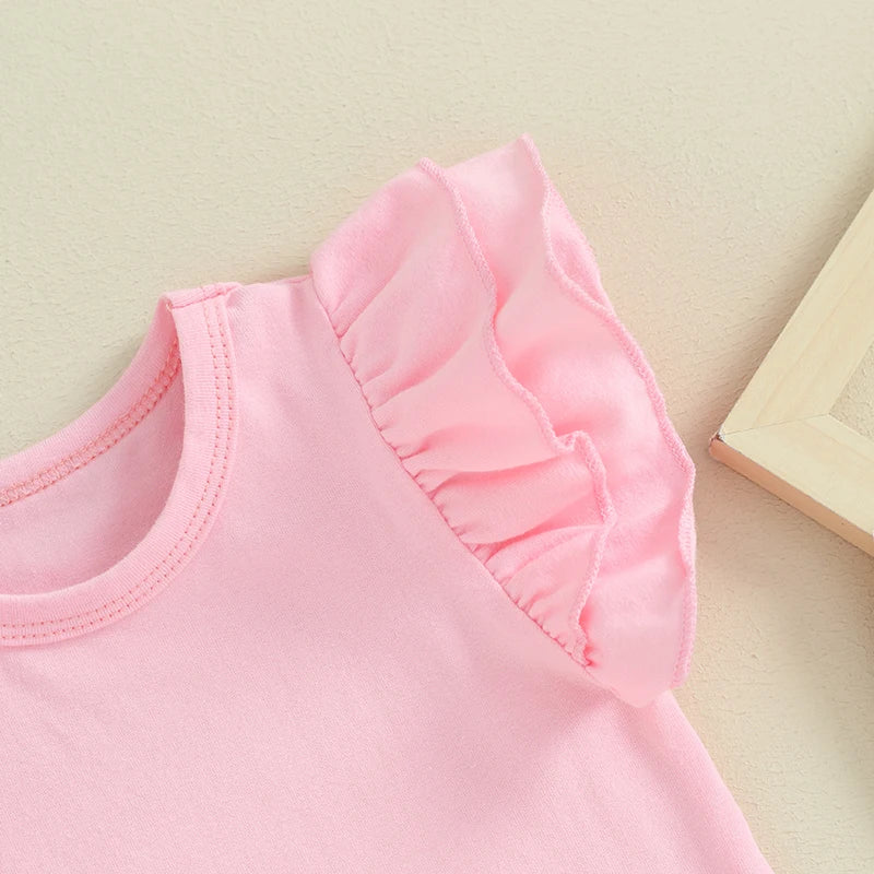 Amaya Flutter Shorty Romper Pink