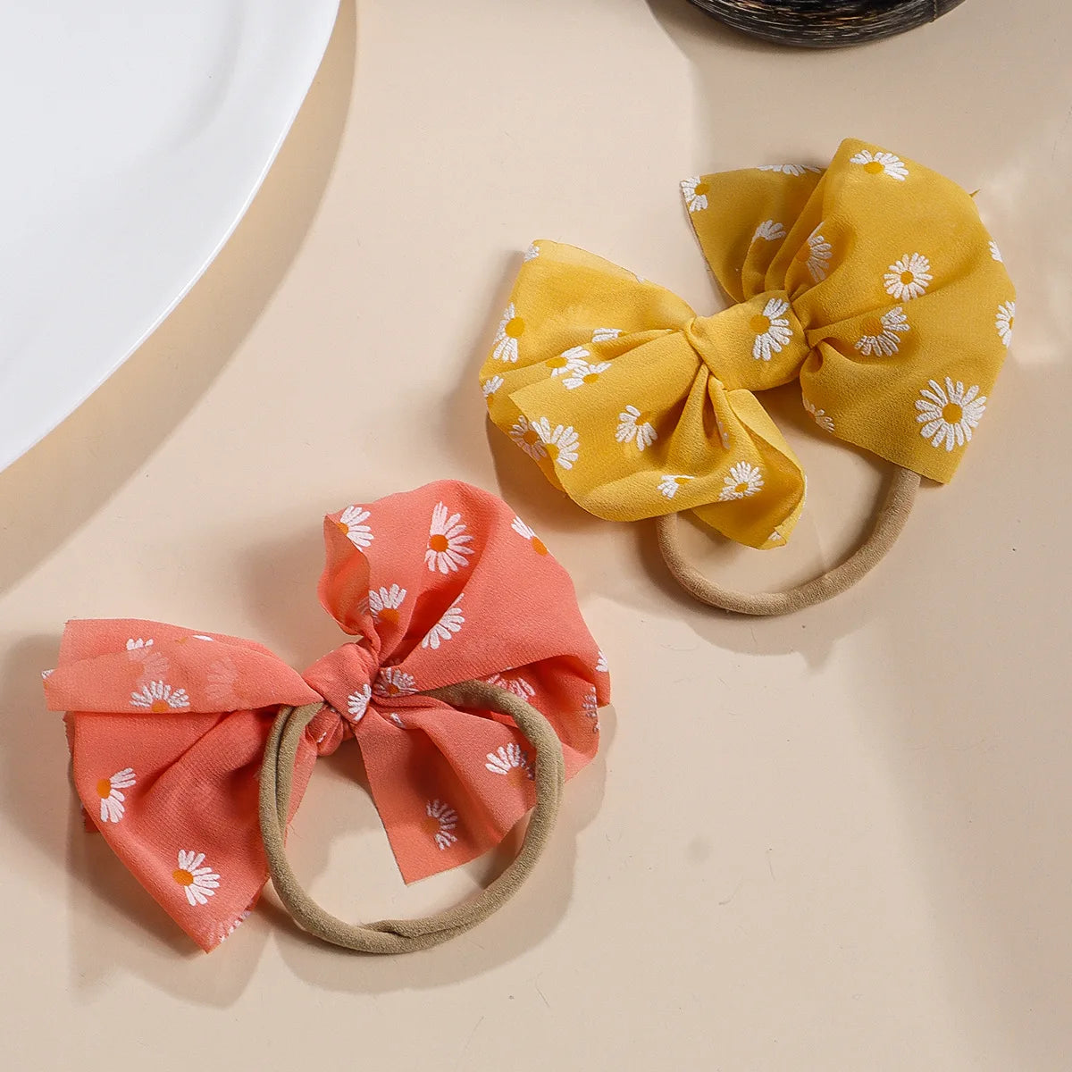 Chiffon Daisy Bow