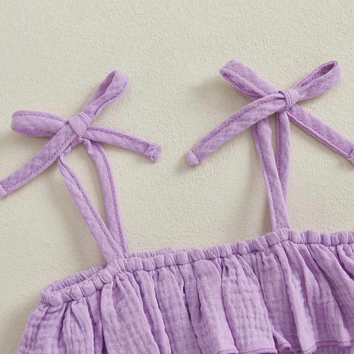 Mimi Ruffle Romper Set Purple