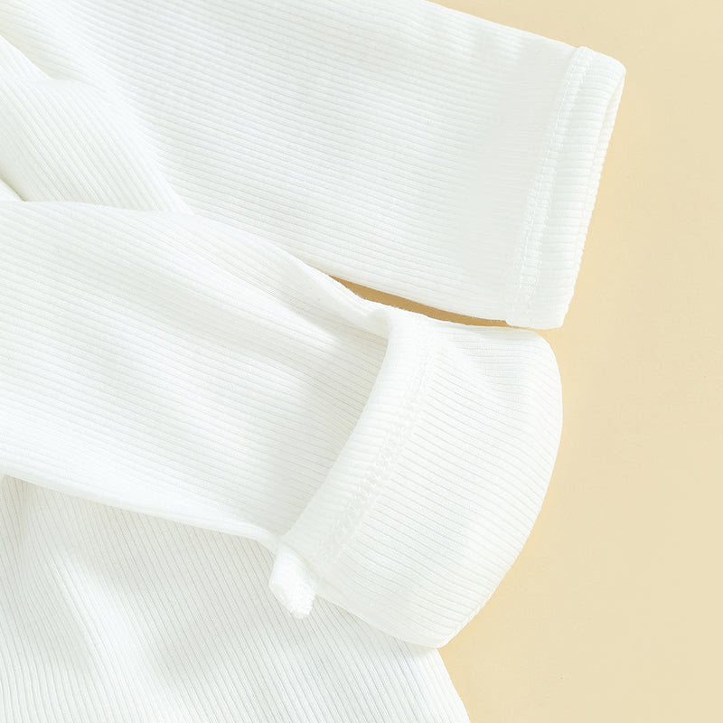 Ebonie Ribbed Baby Girl Jumpsuit