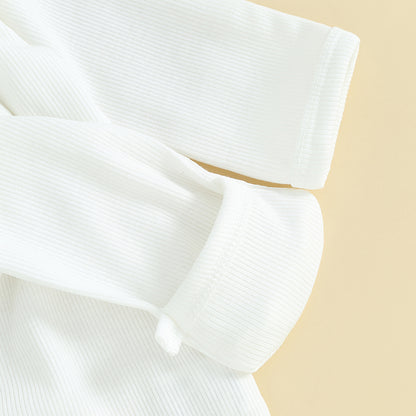 Ebonie Ribbed Baby Girl Jumpsuit
