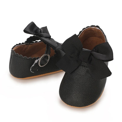 Mary Jane Baby Bow Shoes Black
