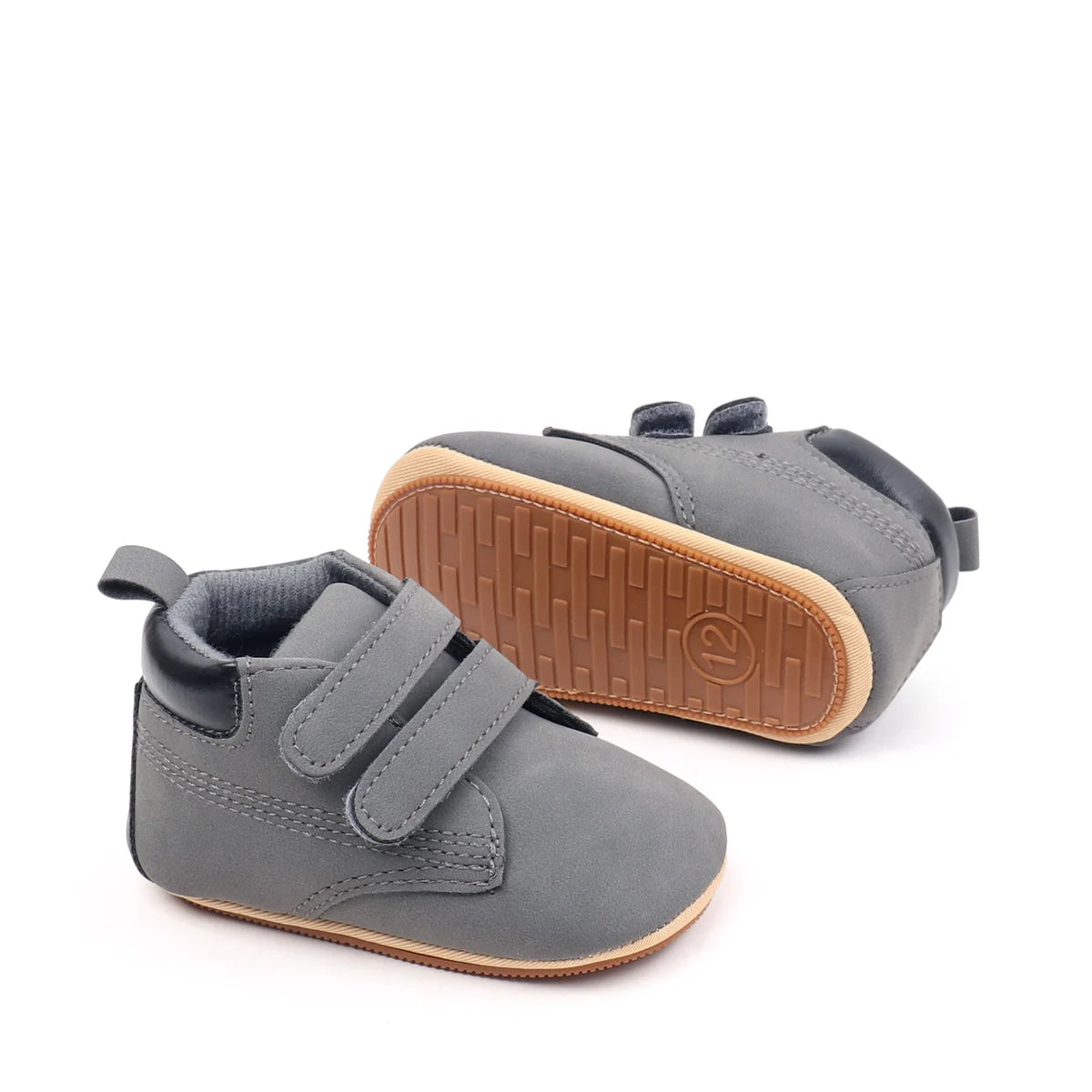 Alli Velcro High Top Shoes Grey