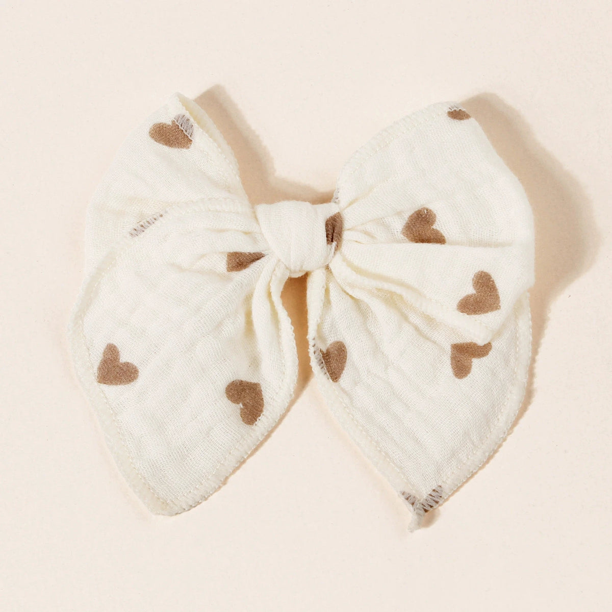 Muslin Bow Baby Girl Clip