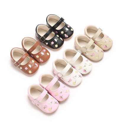 Embroidered Girl Baby Shoes