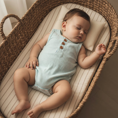 Hendix Basic Waffle Romper Green