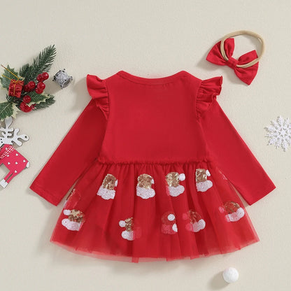 Baby Christmas Flutter Tutu Romper