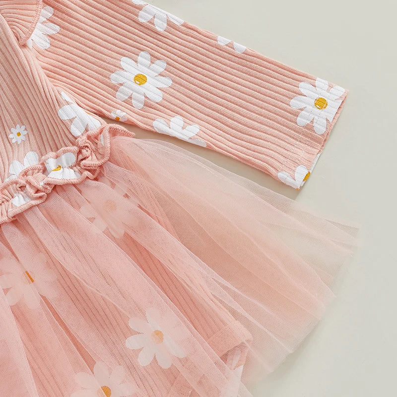 Daisy Flutter Tutu Romper Peach