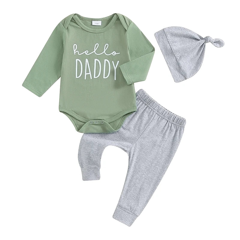 Hello Daddy Baby Boy Set