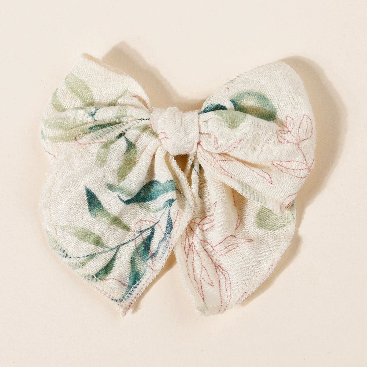 Muslin Bow Baby Girl Clip