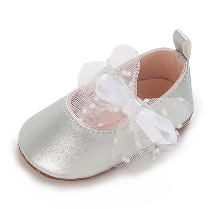 Macy Silver Baby Girl Shoes