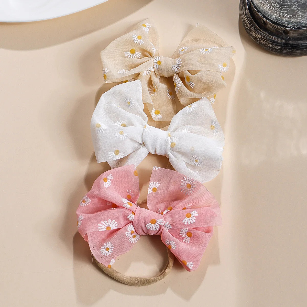 Chiffon Daisy Bow