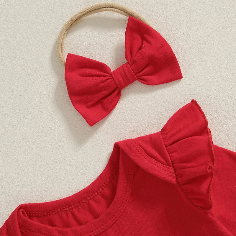 Baby Christmas Flutter Tutu Romper