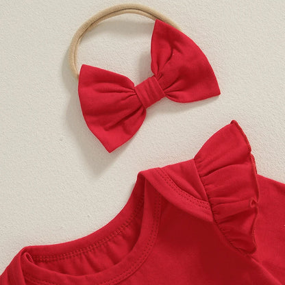 Baby Christmas Flutter Tutu Romper