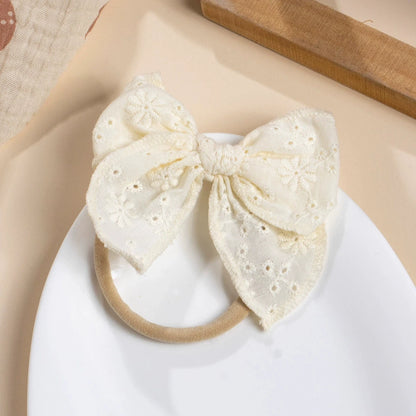 3Pcs/Set Baby Headbands Embroided Bow