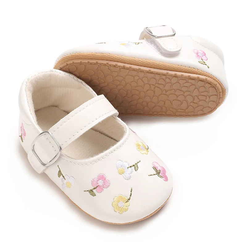 Embroidered Girl Baby Shoes