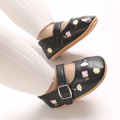 Embroidered Girl Baby Shoes