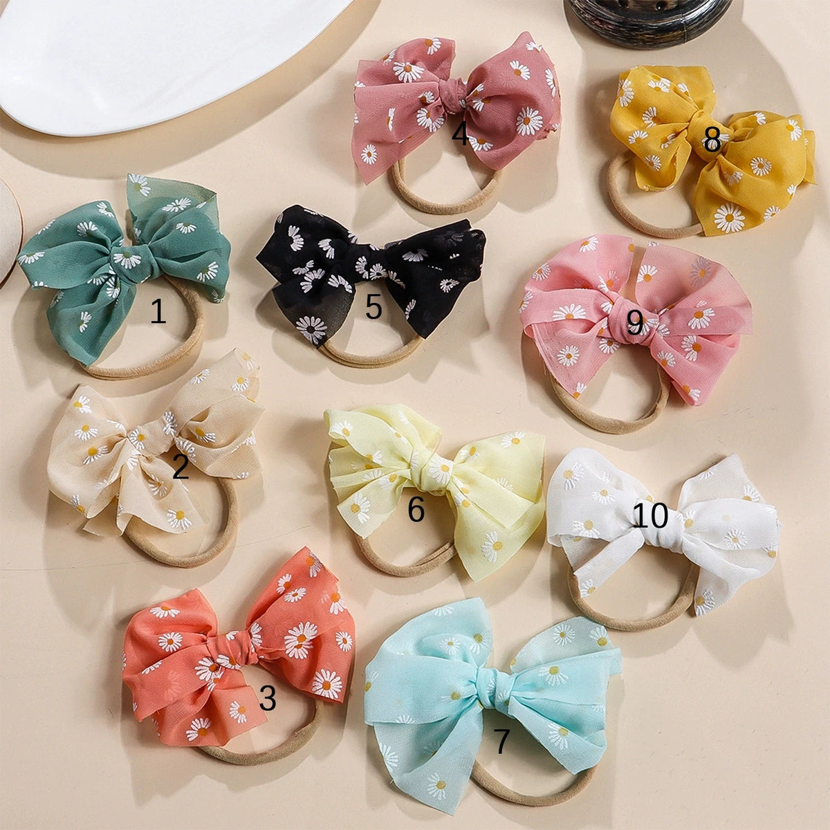 Chiffon Daisy Bow