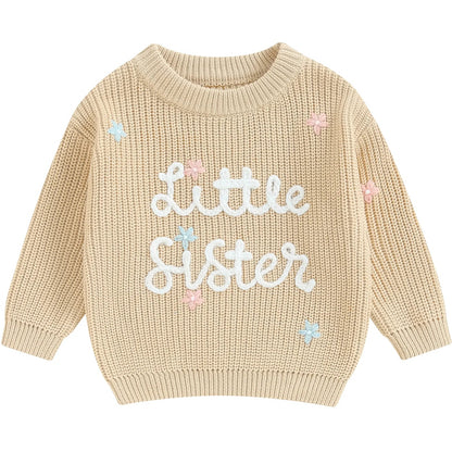 Soft neutral toddler sweater for girls – Pipp & Lola